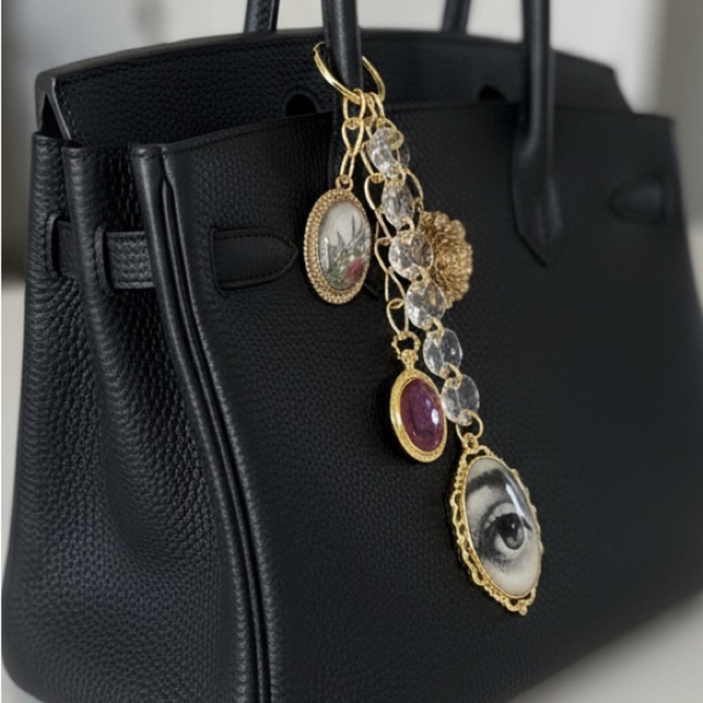 Monochrome Graphic Crossbody Bag